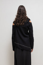 COMME DES GARÇONS - FW02 Twisted felted wool jacket with contrast stitching