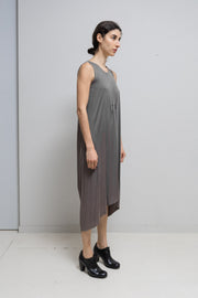 RICK OWENS - FW07 "EXPLODER" Long dress with a front dart and a back sash