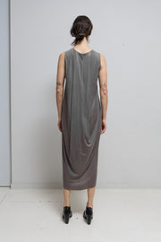 RICK OWENS - FW07 "EXPLODER" Long dress with a front dart and a back sash