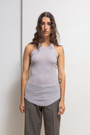 HUN RICK OWENS - Cashmere lilac tank top
