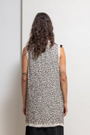 ANN DEMEULEMEESTER - SS10 Silk vest with 850 gr of metal sequins (runway)