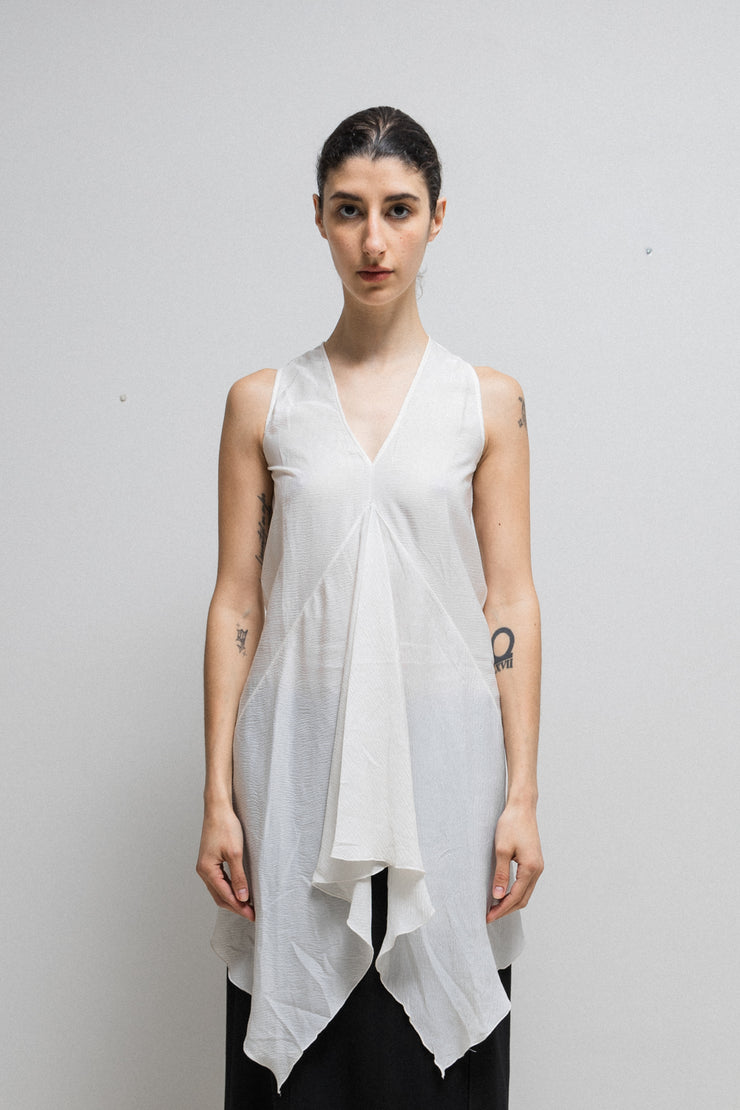 RICK OWENS - SS12 "NASKA" Textured silk tunic