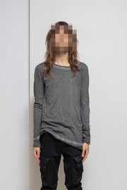 BORIS BIDJAN SABERI - Double layer washed longsleeves top