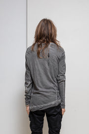 BORIS BIDJAN SABERI - Double layer washed longsleeves top