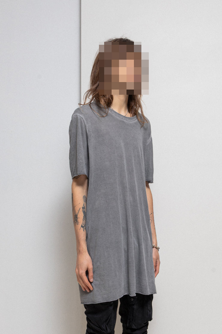 BORIS BIDJAN SABERI 11 - Elongated cotton tee with stitching details