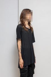 BORIS BIDJAN SABERI - Thin cotton tee with stitching details