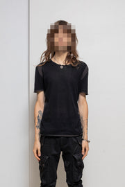 LABEL UNDER CONSTRUCTION - Cotton t shirt with contrasting seams