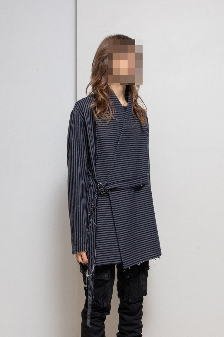 DAMIR DOMA - FW17 Striped wool kimono coat