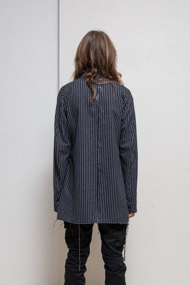 DAMIR DOMA - FW17 Striped wool kimono coat
