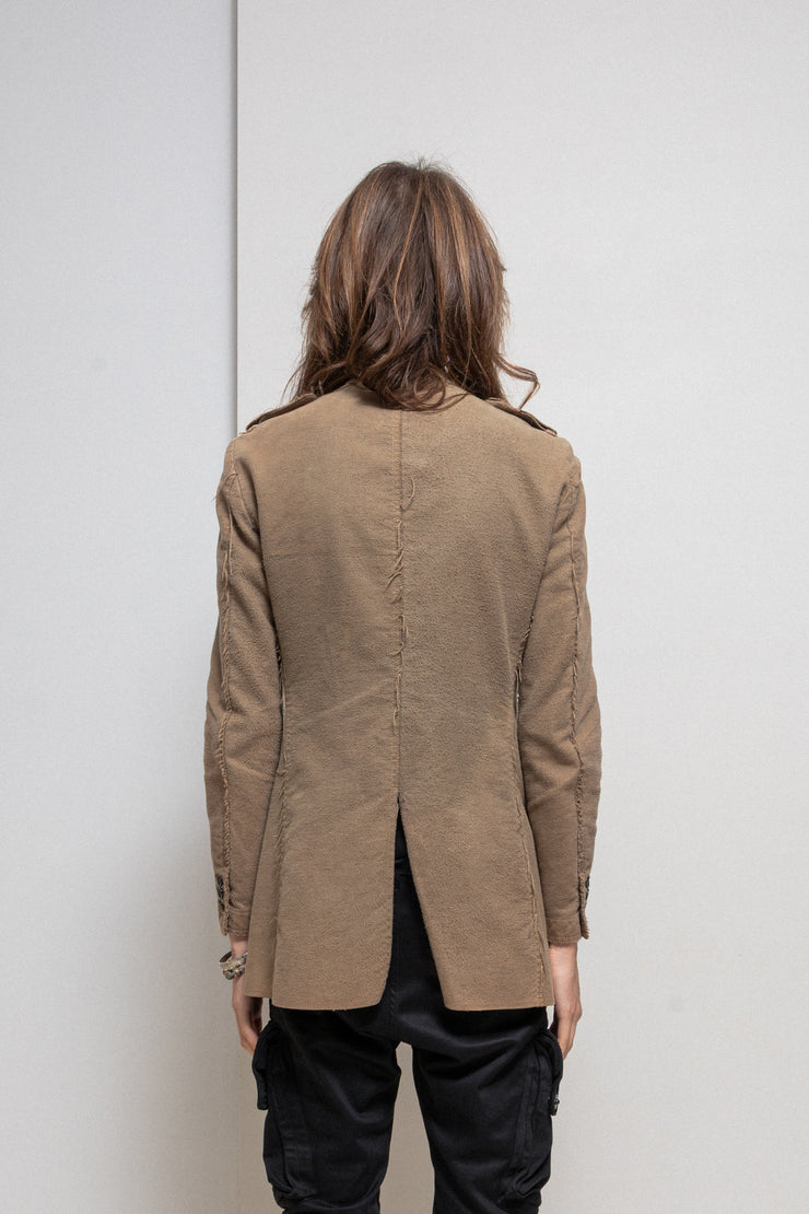 SHARE SPIRIT - Military moleskine coat with two button rows