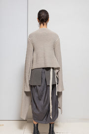 RICK OWENS for REVILLON - FW04 Thick cashmere blend extra long ribbed cardigan