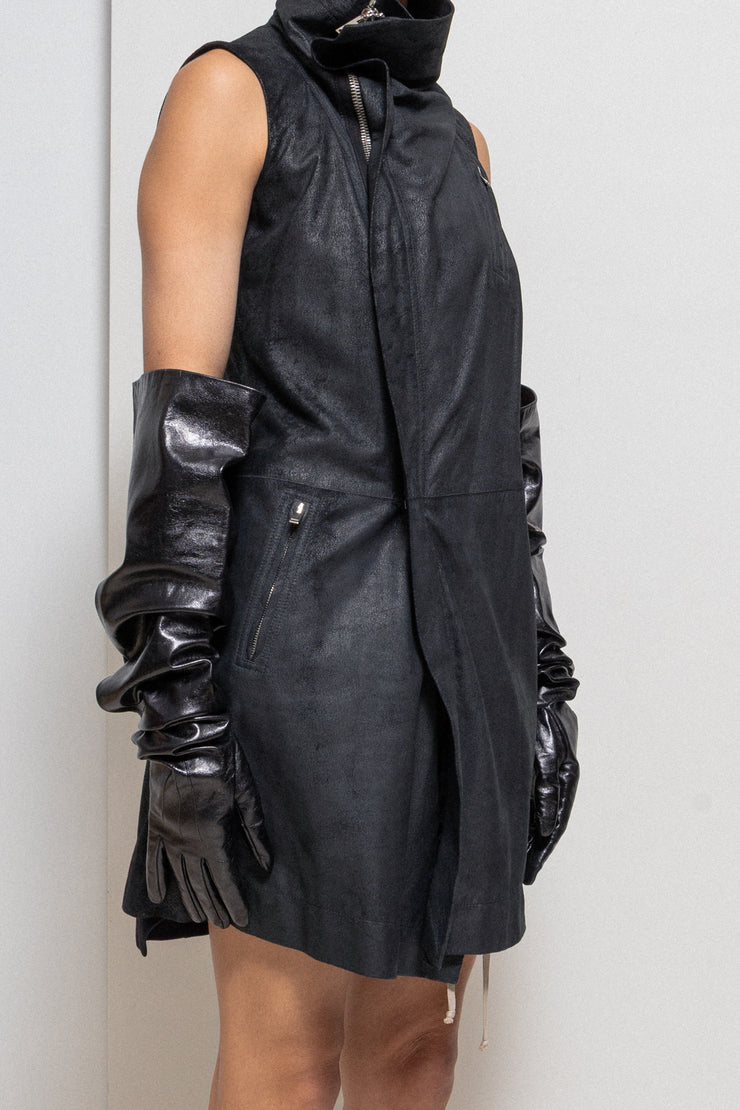 FREDERIK LIEDERLEY - 1/1 FW23 « Intimate Rituals » Hand dyed extra long Opera gloves in natural calfskin (prod. Squillace 1923)