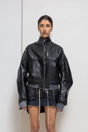 FREDERIK LIEDERLEY - FW23 « Intimate Rituals » 1/1 Horse leather jacket with dyed hems