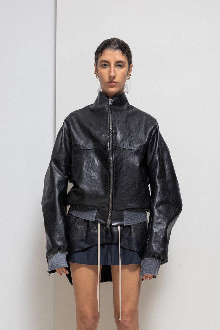 FREDERIK LIEDERLEY - FW23 « Intimate Rituals » 1/1 Horse leather jacket with dyed hems