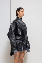 FREDERIK LIEDERLEY - FW23 « Intimate Rituals » 1/1 Horse leather jacket with dyed hems