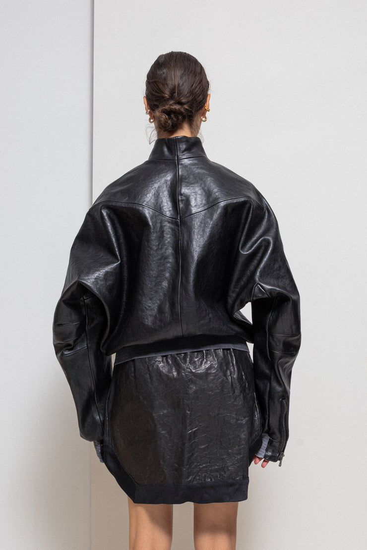 FREDERIK LIEDERLEY - FW23 « Intimate Rituals » 1/1 Horse leather jacket with dyed hems