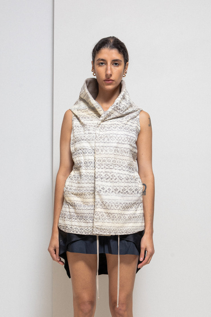RICK OWENS - SS08 « CREATCH » Full snake skin vest with high lapels (runway)