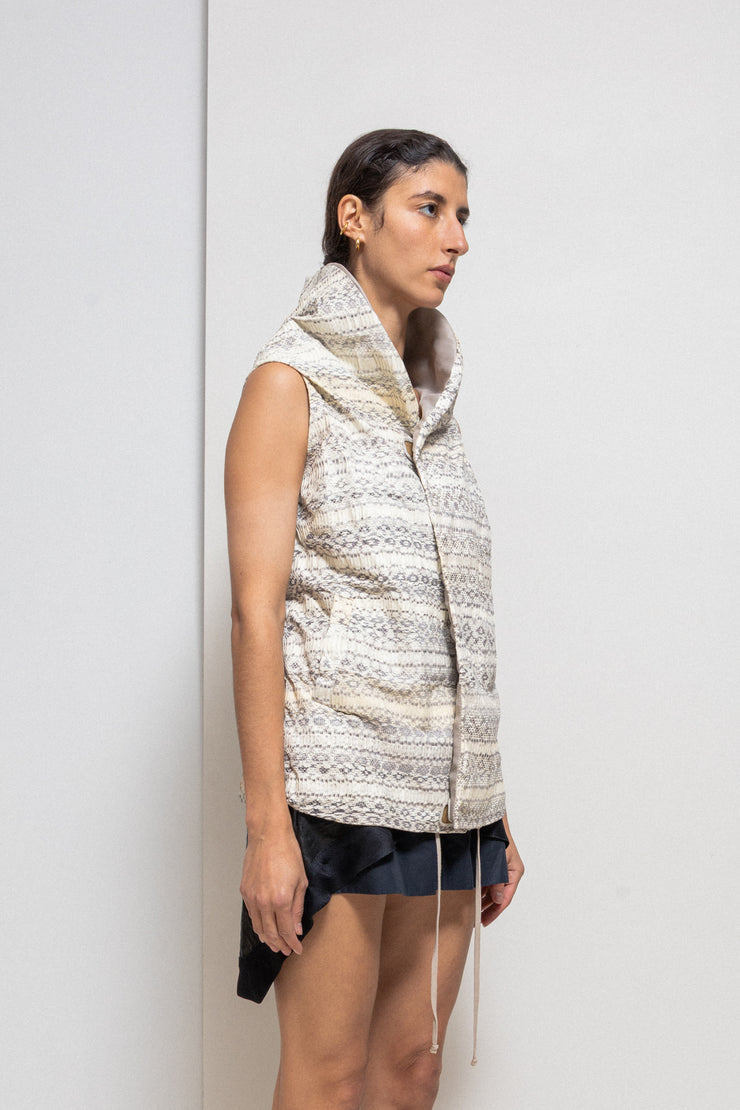 RICK OWENS - SS08 « CREATCH » Full snake skin vest with high lapels (runway)