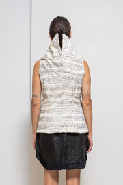 RICK OWENS - SS08 « CREATCH » Full snake skin vest with high lapels (runway)