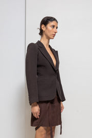 ALEXANDER MCQUEEN - FW00 "Eshu" Virgin wool tailored jacket with padded shoulders and signature lining (runway)