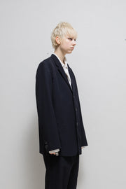 YOHJI YAMAMOTO POUR HOMME - SS98 Navy gabardine wool 3B costume jacket