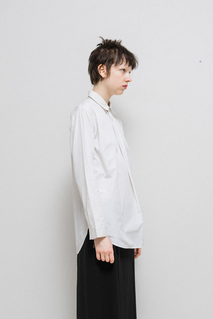 YOHJI YAMAMOTO - Cotton shirt with a buttoned collar (90&