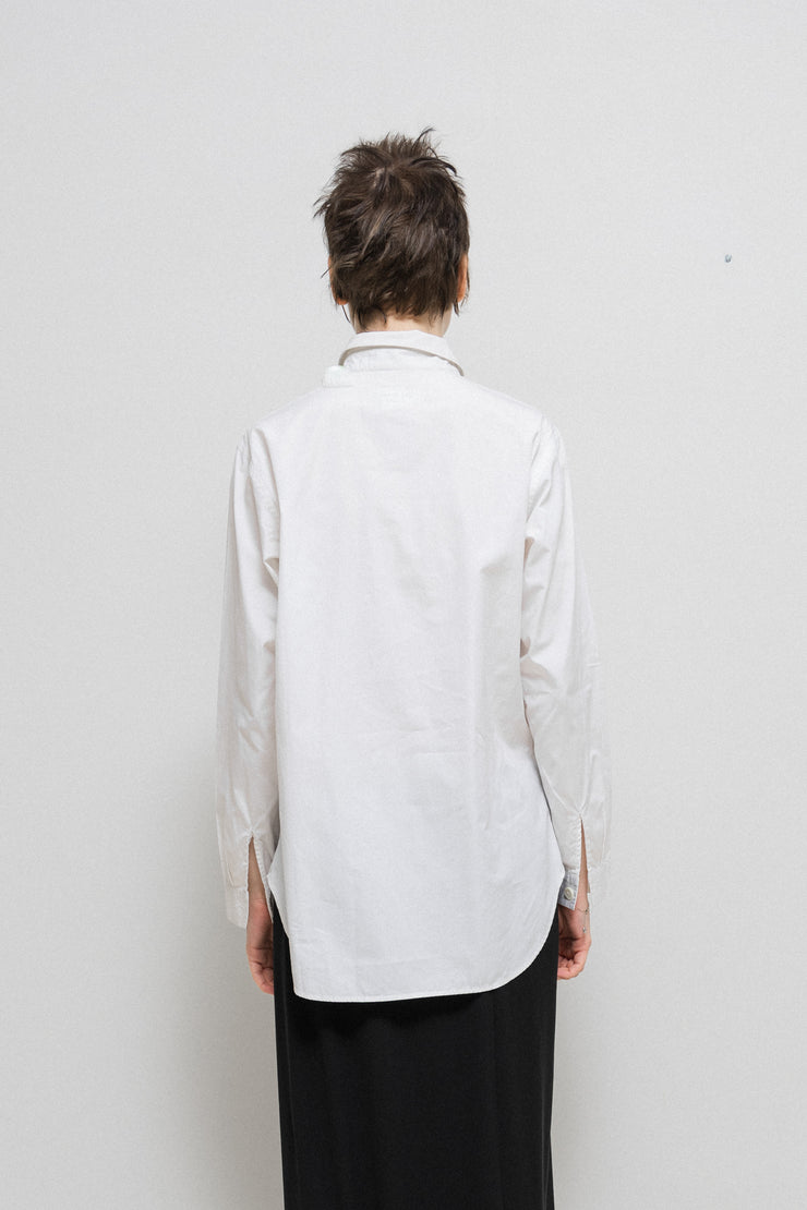 YOHJI YAMAMOTO - Cotton shirt with a buttoned collar (90&