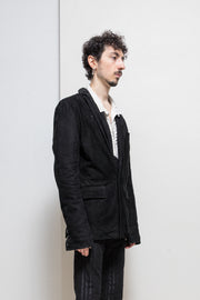 YASUYUKI ISHII - Leather blazer with padded lining