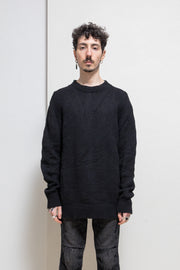 ANN DEMEULEMEESTER - Alpaca wool blend knitted sweater