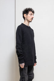 ANN DEMEULEMEESTER - Alpaca wool blend knitted sweater