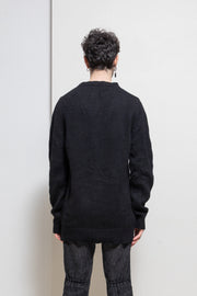 ANN DEMEULEMEESTER - Alpaca wool blend knitted sweater