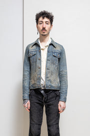 ISAMU KATAYAMA BACKLASH - Washed denim jacket