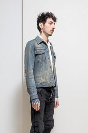 ISAMU KATAYAMA BACKLASH - Washed denim jacket