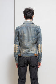 ISAMU KATAYAMA BACKLASH - Washed denim jacket