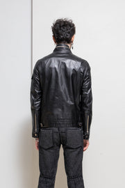 UNDERCOVER - SS07 « Purple » Lightweight cow leather jacket with zippers and pocket details