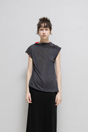 YOHJI YAMAMOTO - SS02 Two tones layered top