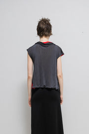 YOHJI YAMAMOTO - SS02 Two tones layered top