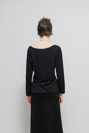 YOHJI YAMAMOTO - SS95 Scoop neck glitter top