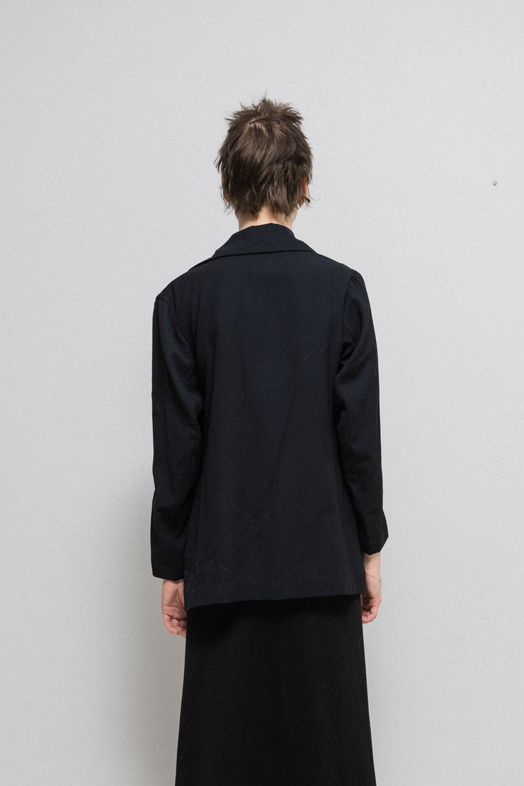 YOHJI YAMAMOTO - SS96 Gabardine wool jacket with inner strap closure