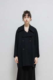 YOHJI YAMAMOTO Y'S - Double breasted wool coat