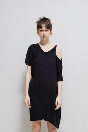 A.F VANDEVORST - Cotton dress with asymmetric sleeves