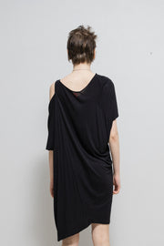 A.F VANDEVORST - Cotton dress with asymmetric sleeves