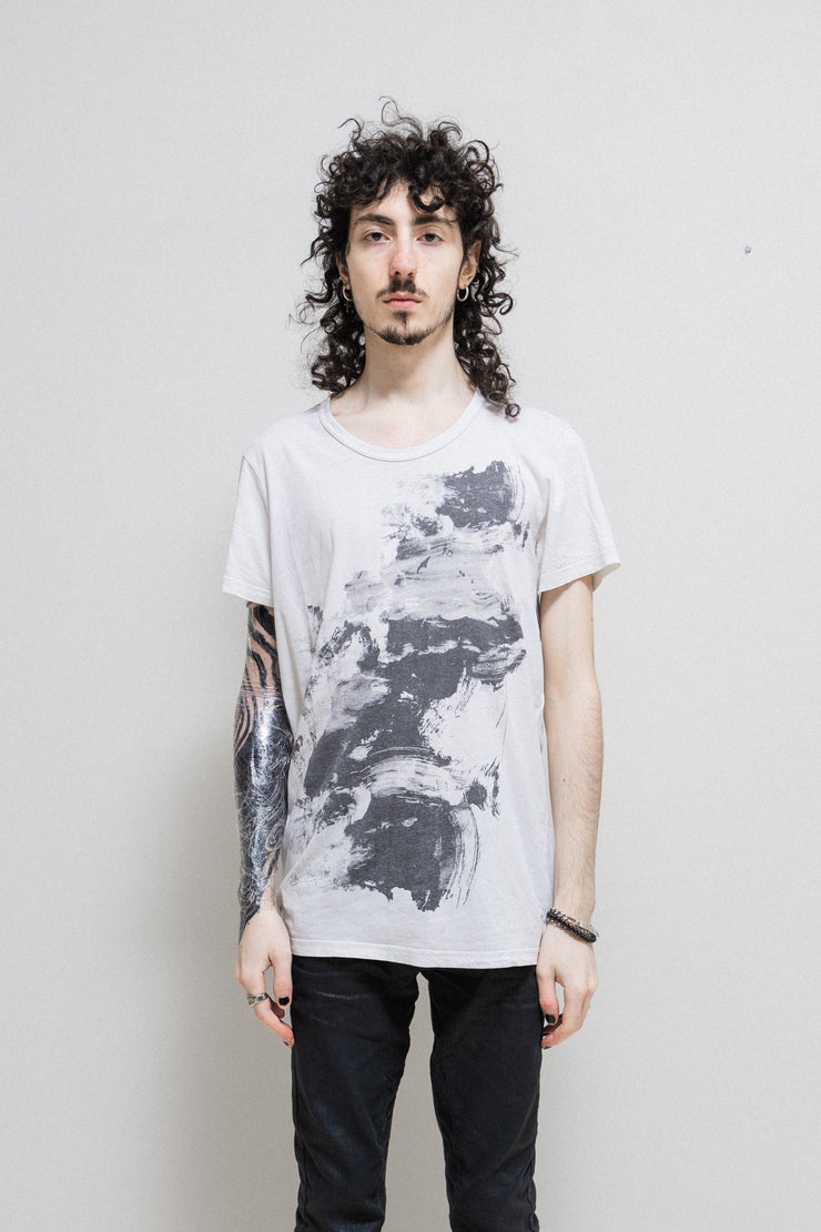 ANN DEMEULEMEESTER - Printed cotton tee