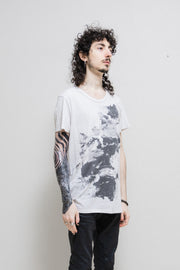 ANN DEMEULEMEESTER - Printed cotton tee