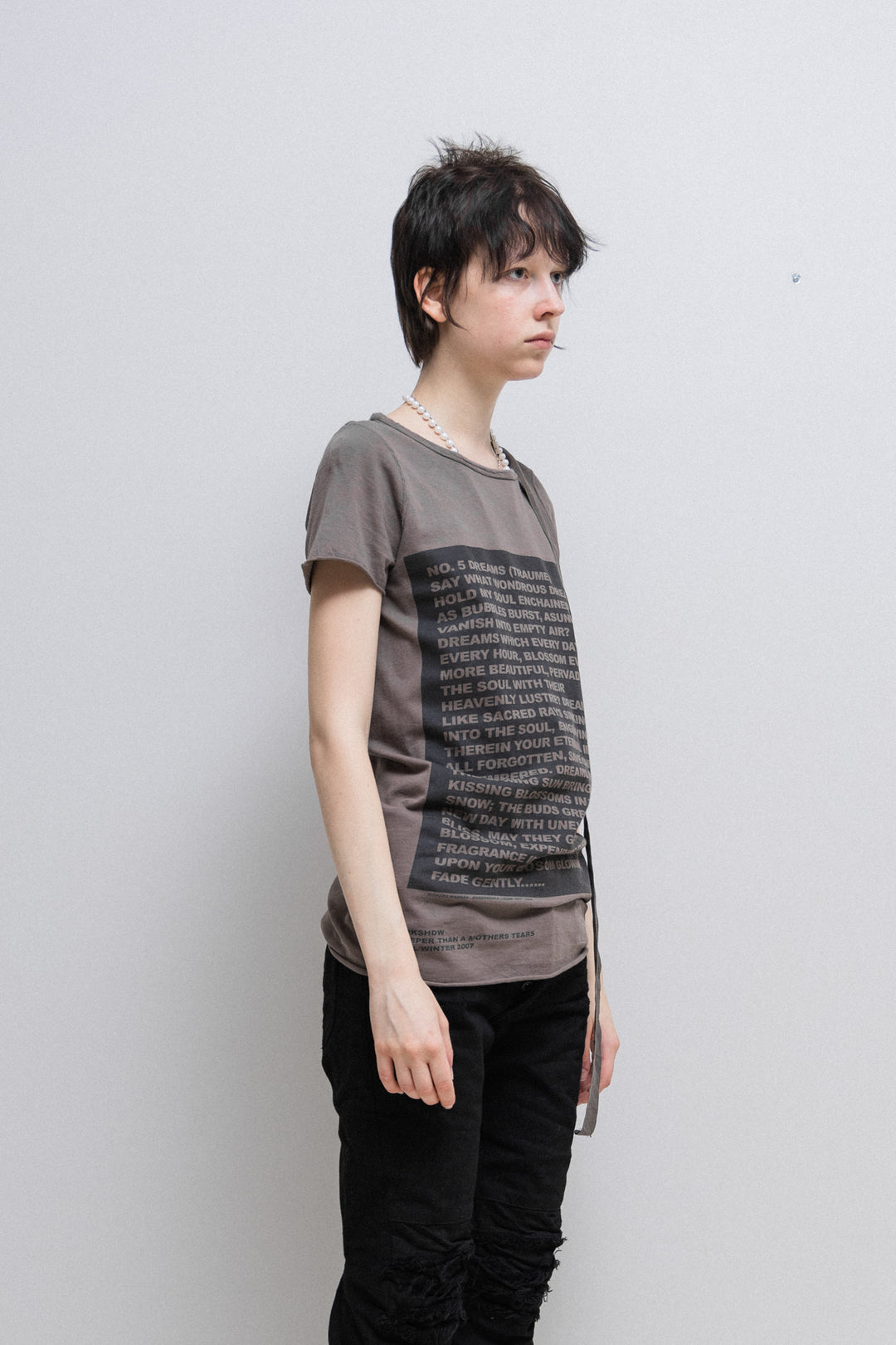 RICK OWENS DRKSHDW - 2007 Richard Wagner Traume Printed cotton t