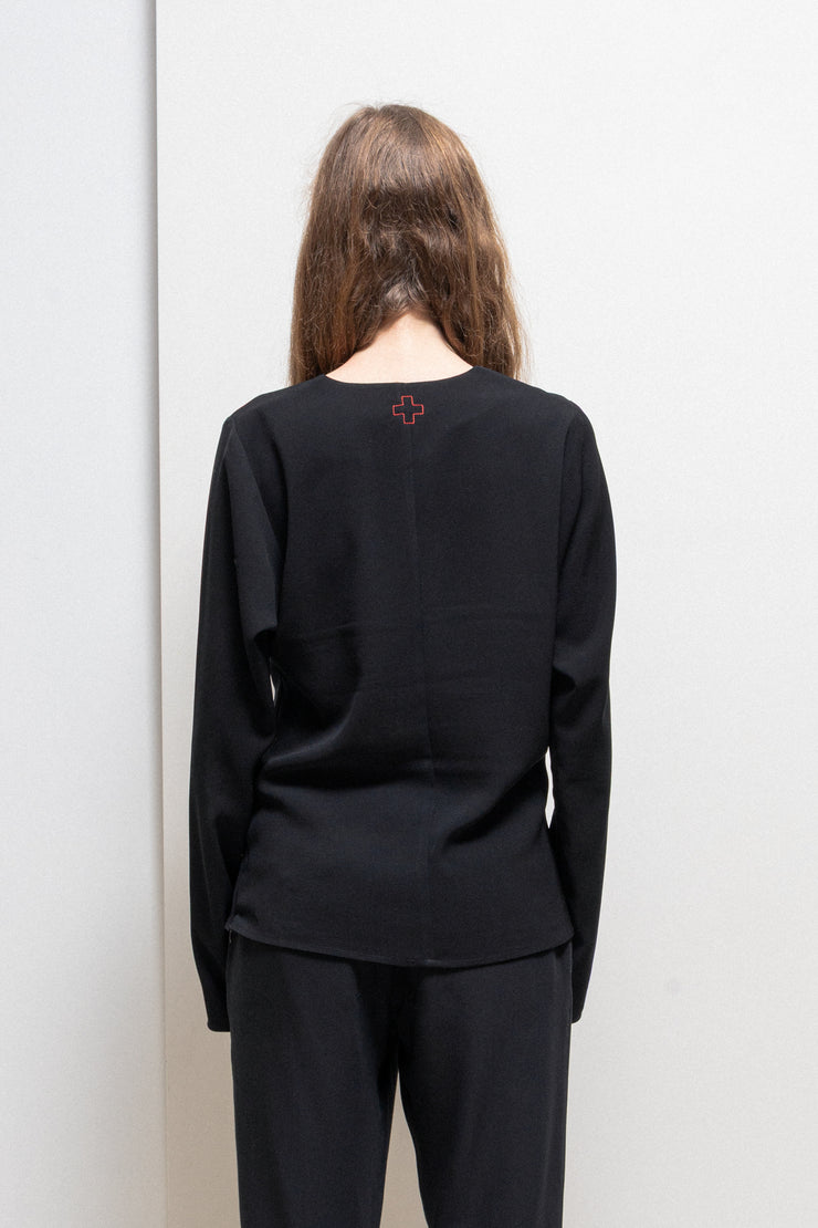 A.F VANDEVORST - Longsleeves top with front knot