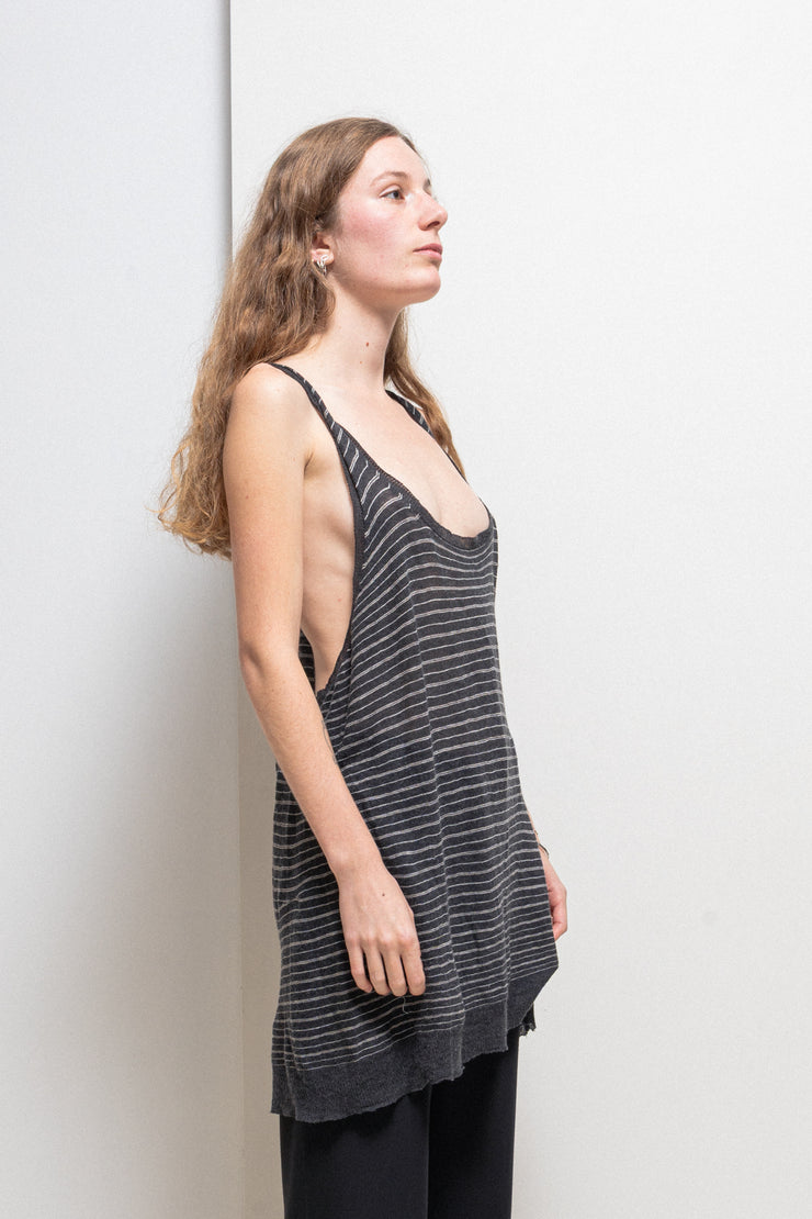 ANN DEMEULEMEESTER - SS05 Loose striped knit top