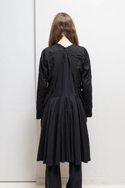 JUNYA WATANABE - SS05 Draped cotton jacket with floral embroideries and raw cut hems (runway)