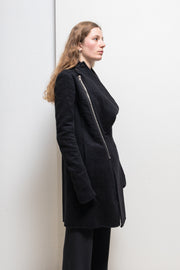 RICK OWENS - FW11 « LIMO » Cashmere coat with folded high neck