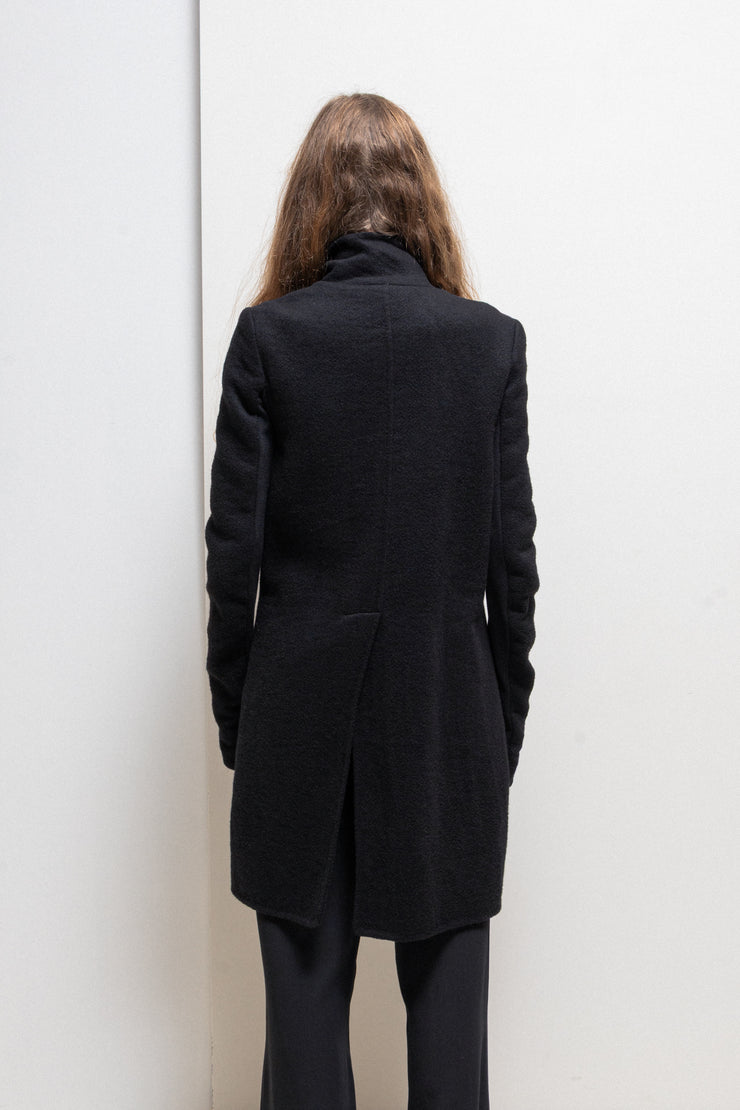 RICK OWENS - FW11 « LIMO » Cashmere coat with folded high neck